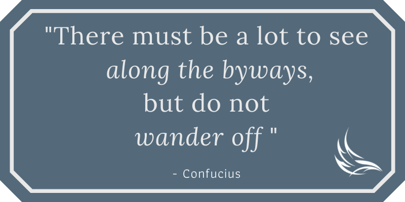 Stay focused on your goals - Confucius