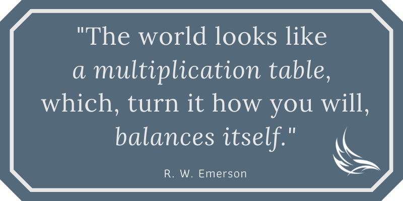 life balance - Ralph Waldo Emerson