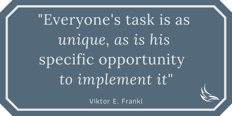 Unique life tasks - Viktor Frankl